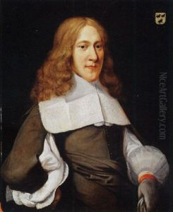 Portrait Of A Gentleman Holding A Glove