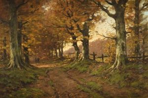 L'allee Boisee by Cornelis Westerbeek Jr.