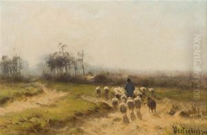 A Pastoral Scene by Cornelis Westerbeek Jr.