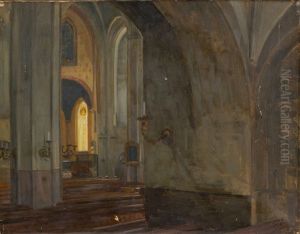 Church Interior by Victor Westerholm