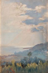 View Over Nice On The French Riviera by Ingeborg Westfelt-Eggertz
