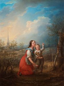 Varblommorna Och Larkan (spring Flowers And The Lark)
