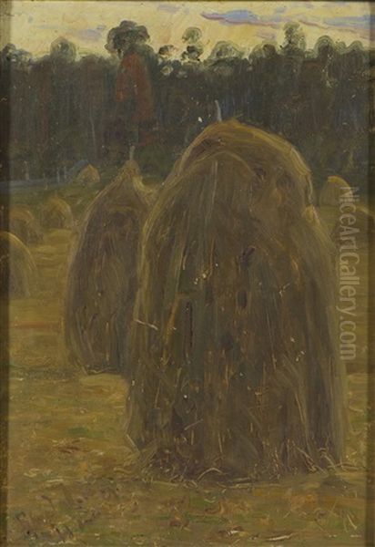 Hay Stacks - view 1