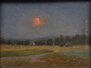 Rising Moon by Edvard (Edouard) Westman