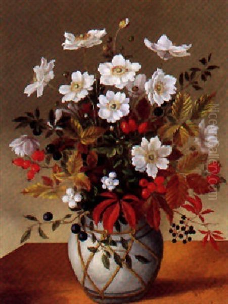 Krukke Med Blomsterbuket - view 1