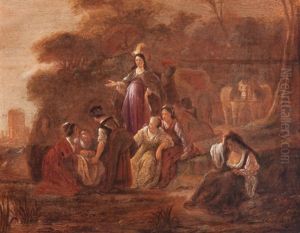Mozes Being Found By The Daughter Of The Pharao (exodus 2:5) by Jacob Willemsz de Wet the Elder