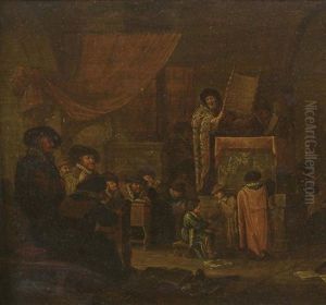 La Lecture Dans La Synagogue by Jacob Jacobsz de Wet the Younger