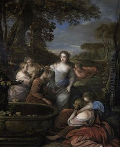 Amarillis Crowning Mirtillo by Jacob Jacobsz de Wet the Younger