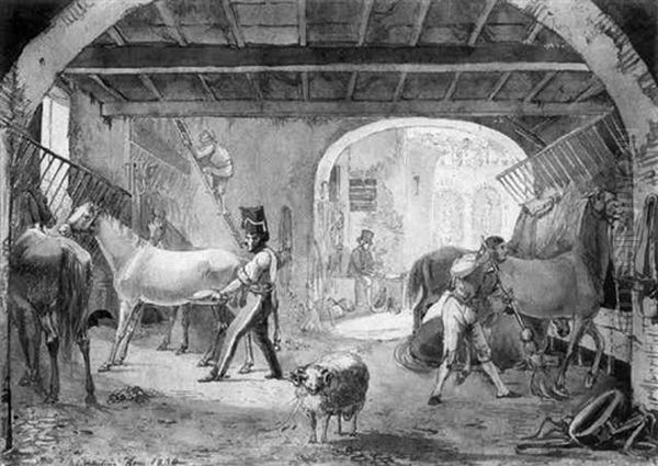 Interieur Eines Reitstalls In Rom - view 1