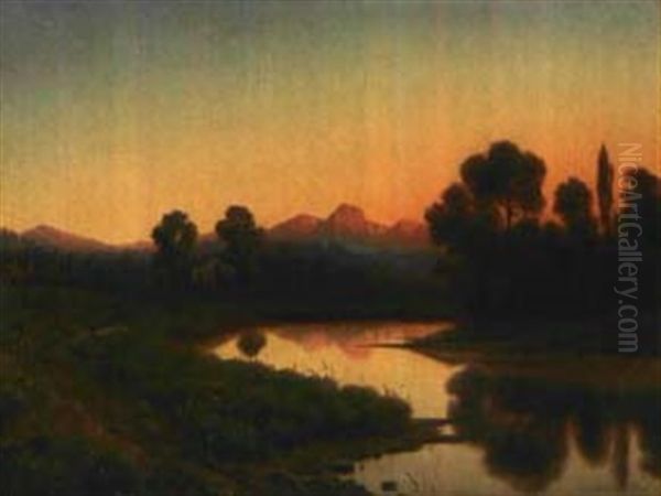 Moorlandschaft Im Abendrot - view 1