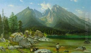 Der Hintersee Mit Reiteralp Und Blick Auf Die Muhlsturzhorner