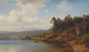 Norwegian Landscape by Christian Delphin Wexelsen
