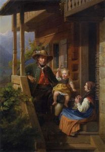 Familienidyll by Julius Weyde