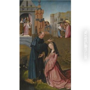 Saint Dymphna Baptised By Gerebernus (7 Works From The Life And Veneration Of Saint Dymphna, Various Sizes)