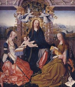 The Virgin And Child With Saint Catherine Of Alexandria And Saint Margaret Of Antioch by Gosvin (Goossen) van der Weyden
