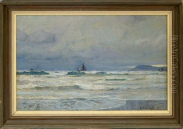 Shipping Off A Headland - view 1