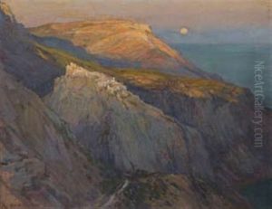 Sunset Over Hill Top Village, South-east France by Harry van der Weyden