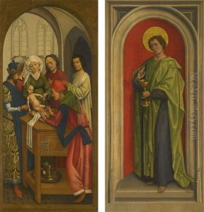 An Outer Wing Of A Polyptych: Recto: The Circumcision; Verso: Saint John The Evangelist by Rogier van der Weyden