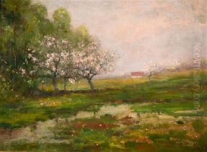 Apple Blossom Trees by Max Weyl