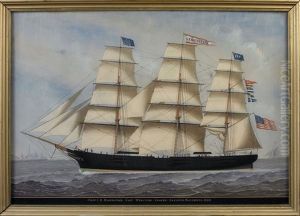 Schlosansicht. Boote Bei Gundelsheim Mit Der Burg Ehrenberg Im Hintergrund by Carolus Ludovicus Weyts