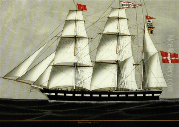 Skibsportraet Af -barken Helsingor- - view 1