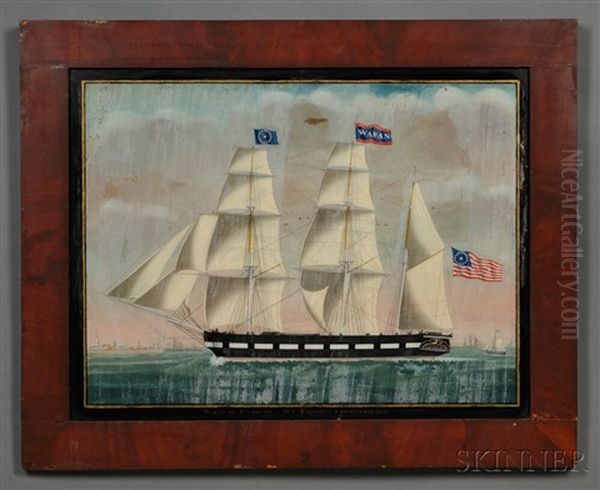 Bark Waban Of Plymouth. Wm Bartlett Commander. Pashing Flushing, Belgium - view 1