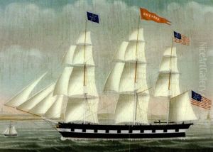 The "ontario" Of Newcastle, Maine, John Holmes, Commander, Leaving Antwerp