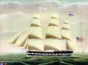 Ship "edwina Of New York": Francis West Commander by Petrus Cornelis Weyts