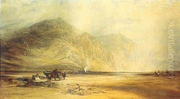 Conway Sands, Gathering Mussels - view 1