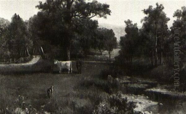 Cattle By A River - view 1