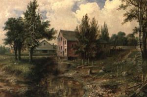 Fishing At The Mill Stream by Robert Heard Whale