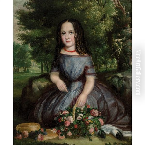 Portrait Of A Girl In A Landscape - view 1
