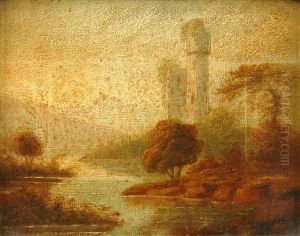 A River Landscapewith Castle Ruins