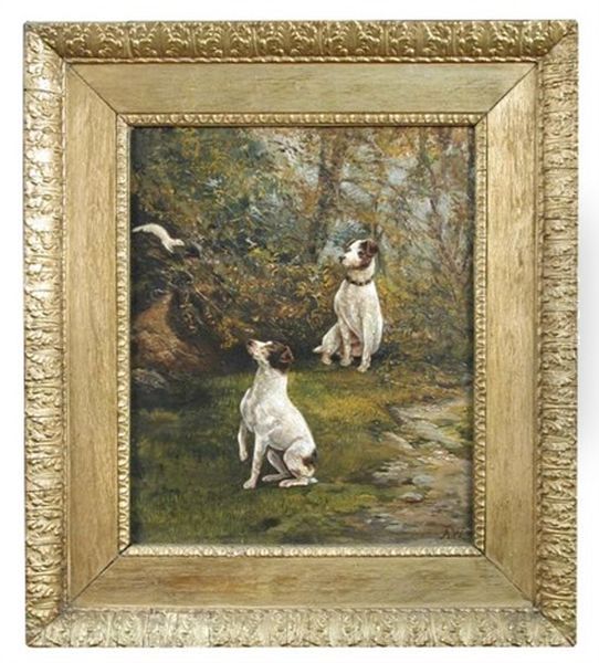 Terriers And A Stoat In Ermine - view 1