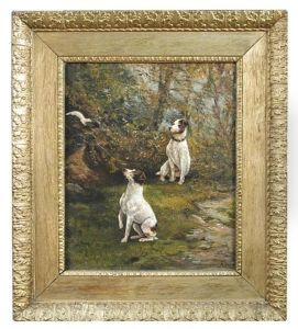 Terriers And A Stoat In Ermine Terriers And A Stoat In Ermine