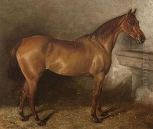 Chestnut Horse In A Stable