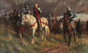 Joan Of Arc Taken Prisoner by Rowland Wheelwright