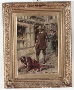 Aggressione In Strada by Rowland Wheelwright