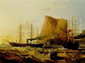 American Confederate Raider Alabama Off Gibraltar