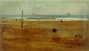 Blue And Gold: Robin Hood's Bay by James Abbott McNeill Whistler