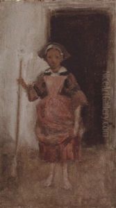 Petite Bonne A La Porte D'une Auberge by James Abbott McNeill Whistler