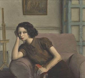 Portrait Of Lady Caroline Paget by Rex John Whistler