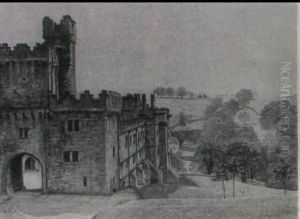 Haddon Hall, Derbyshire by Rex John Whistler