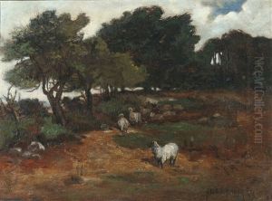 Pastoral Landscape With Sheep