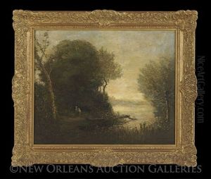 River Landscape With Figures