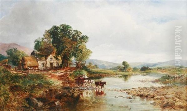 Cart Crossing River - view 1