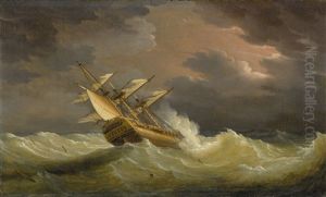 The East Indiaman, 'duke Of Buccleuch,' July 2nd 1797 by Thomas Whitcombe