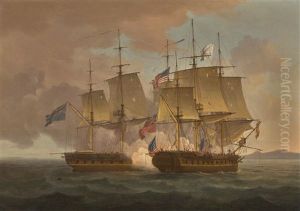 The Celebrated Engagement During Which H.m.s. Shannon Captured The American Frigate Chesapeake, 1st June 1813