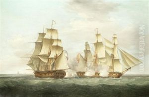 H.m.s. Ethalion In Action With The Spanish Frigate Thetis Off Cape Finisterre, 16th October 1799