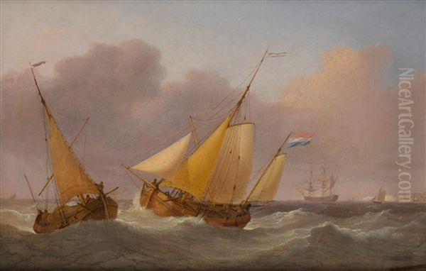 Dutch Shipping In The Channel - view 1